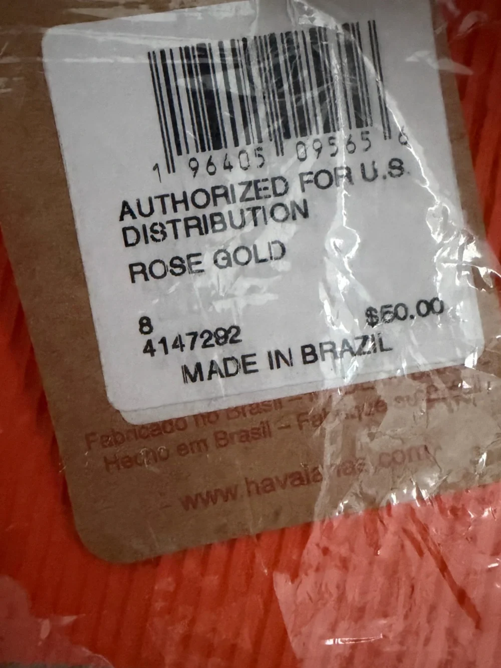 NWT Havaianas Urban Fusion II Sandals NWT Men's 8, Women’s 9/10, Tan/🍊/Multi